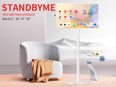 27인치 안드로이드 터치 스크린 휴대용 TV 2K 스마트 모바일 디스플레이 5시간 또는 9시간 배터리