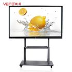 High Resolution Portable Smart Board Interactive Whiteboard IR Touch 100 Inch 550 Cd/M²