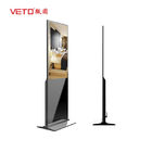 1080P Media Floor Standing Touch Screen Kiosk , Standing Digital Display Easy Operation