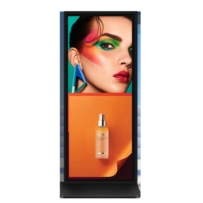 무료 CMS 소프트웨어로 70인치 4K LCD 광고 키오스크를 연결