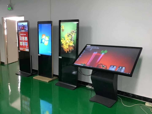 VETO 43 49 55 인치 실내 쇼핑몰 LCD 디스플레이 바닥 서있는 디지털 사이니지 토템 광고 플레이어