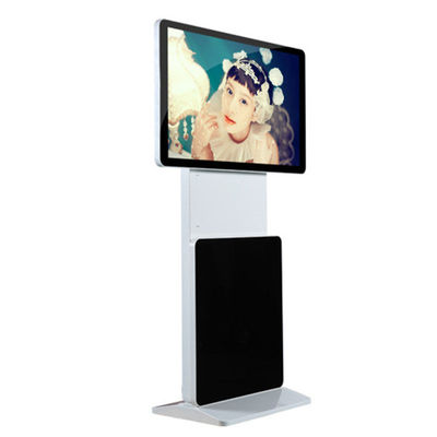Rotating 55 Touch Screen Kiosk Floor Standing Vertical Interactive For Shopping Mall