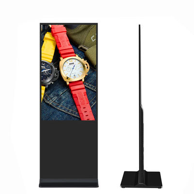 VETO 65인치 안드로이드 LCD 광고 플레이어 4k 바닥 스탠드 터치 스크린 디지털 사이니지