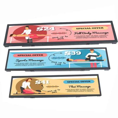 품질 주문 크기 LCD 선반 가장자리 전시, 실내 디지털 방식으로 Signage 광고 선수 공장