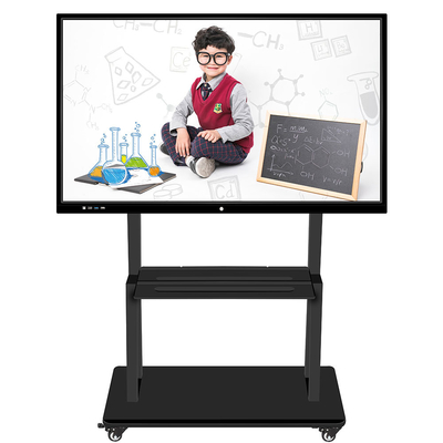 65 75 86 inch multi touch android 11 interactive flat panel display LCD digital whiteboard smart board for classroom